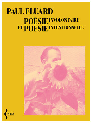 cover image of Poésie involontaire et poésie intentionnelle